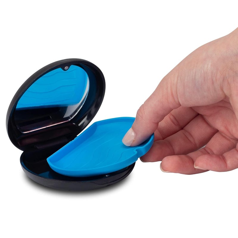 Practicon 71098115 SmileGoods Click-It Aligner Retainer Case with Removeable Drying Tray and Magnetic Closure, Pack of 12 - Image 5